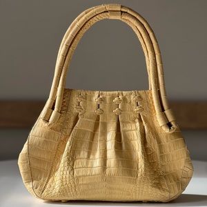 Nancy Gonzalez Yellow Crocodile Leather Handbag